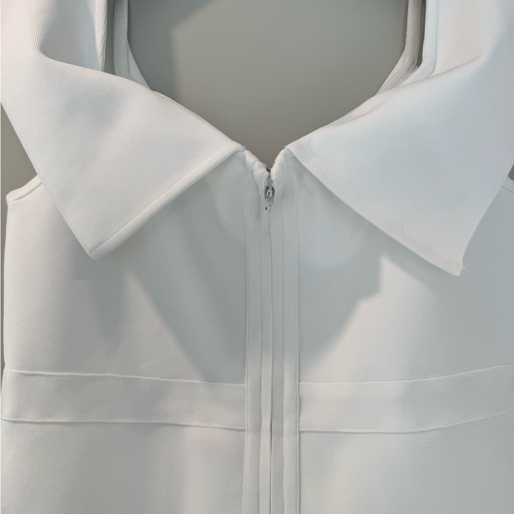 White Bandage Off Shoulder Bodycon Dress Size XL - Picture 8 of 11